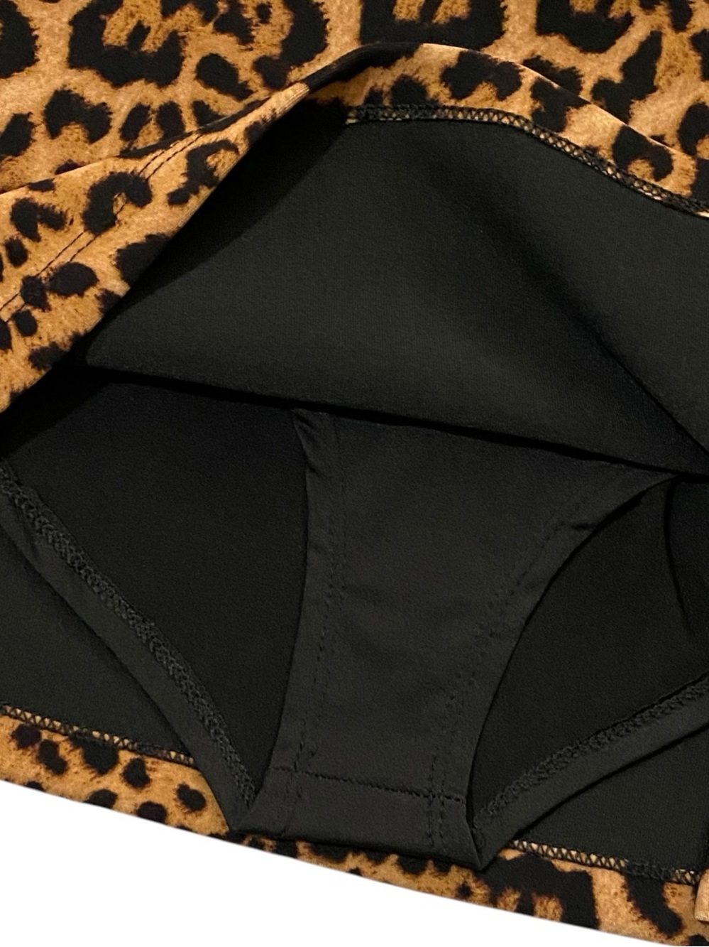 Leopard Print Micro Mini Skirt S Low Rise Animal Print Y2K Rocker Indie Sleaze - Picture 8 of 9